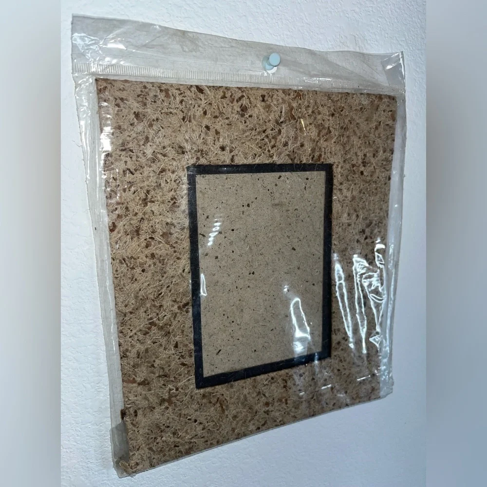 Handmade Natural Fiber Paper Table Top Photo Frame Mixed Media Paper EcoFriendly